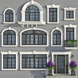 Windows doors in the style of modern